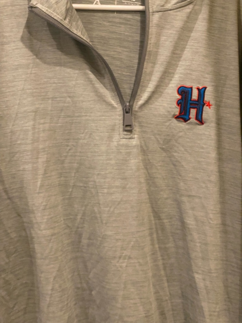 Antigua Light Gray Quarter-Zip Pullover